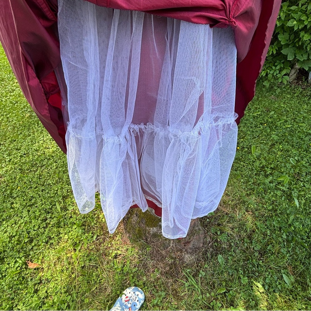 Xcite Strapless Raspberry Prom Gown - Picture 7 of 7